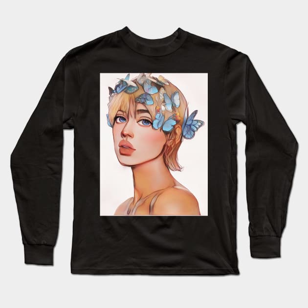 Blonde Raven 2023 Long Sleeve T-Shirt by Artist_Imagination